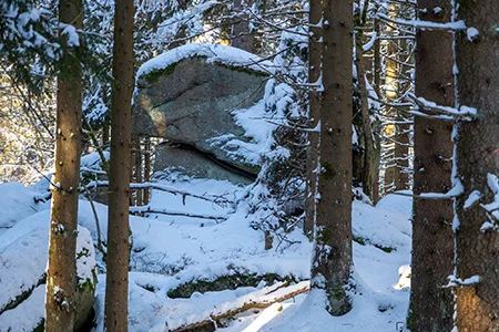 Koesseine Granitfelsen